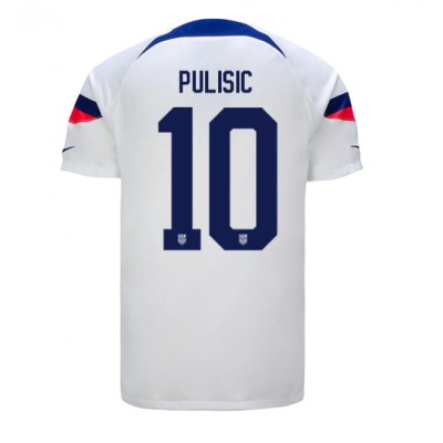 Echipament fotbal Statele Unite Christian Pulisic #10 Tricou Acasa Mondial 2022 maneca scurta